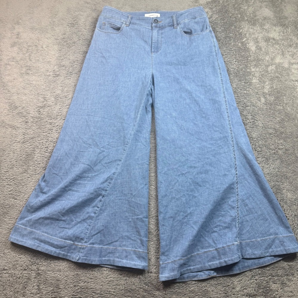Level 99 Anthropologie Wide-Leg Pants in Ray of Light